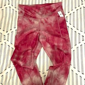 GAP Fit leggings - with pockets! Pink Tie-Dye